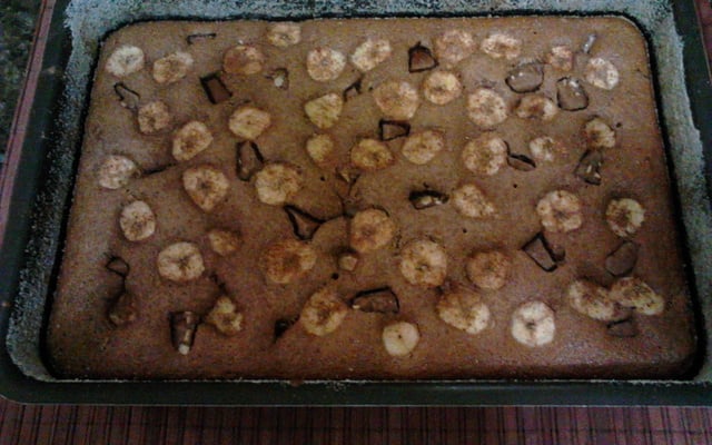 Bolo integral de banana