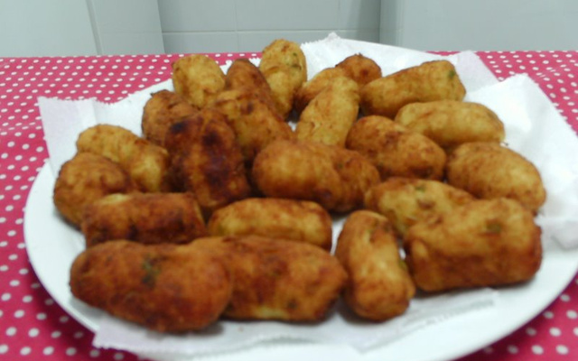 Bolinhos de casca da batata