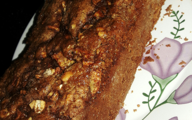 Bolo de Maçã Integral com Aveia e Passas