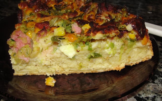 Torta nutritiva de abobrinha