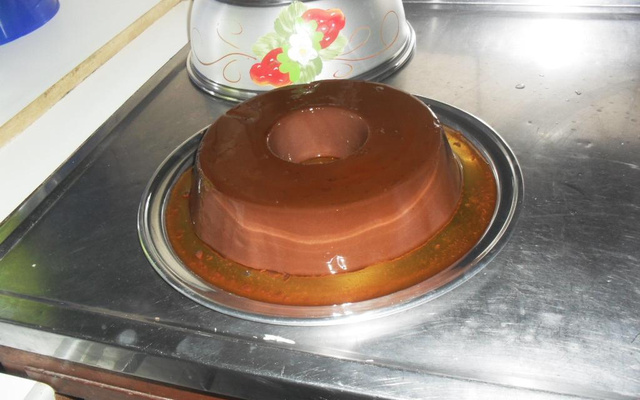 Pudim de chocolate, fácil de fazer