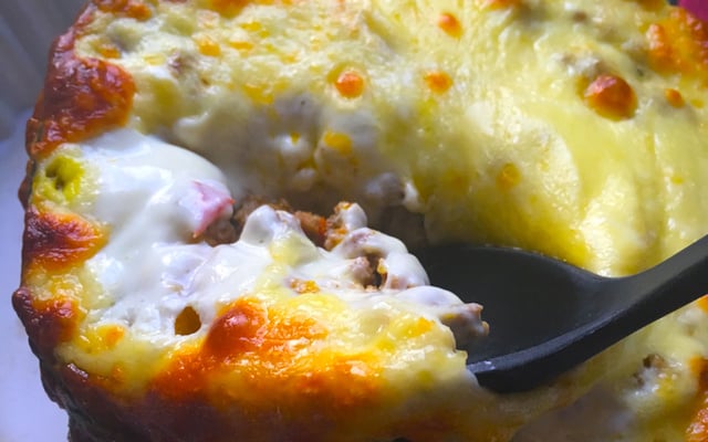 Carne moída na cabotiá