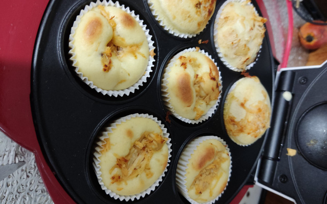 Muffin de aveia fitness na máquina de cupcake