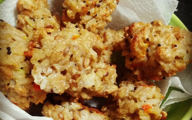 Bolinhos de arroz (integral e assado)