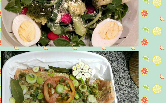 Salmão assado Realli