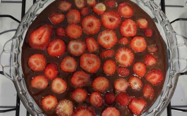 Delícia de morango e chocolate