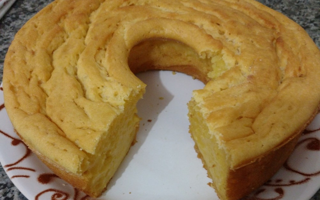 Bolo de carimã (mandioca puba)