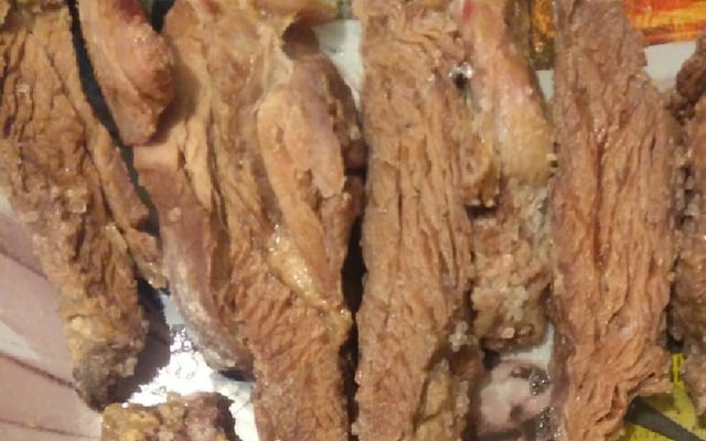 Fraldinha deliciosa assada no forno com sal grosso