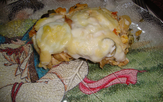 Torta de frango com legumes e requeijão ao forno do Lúcio Cezar