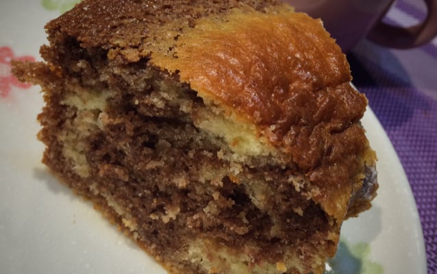 Bolo mesclado super fofinho