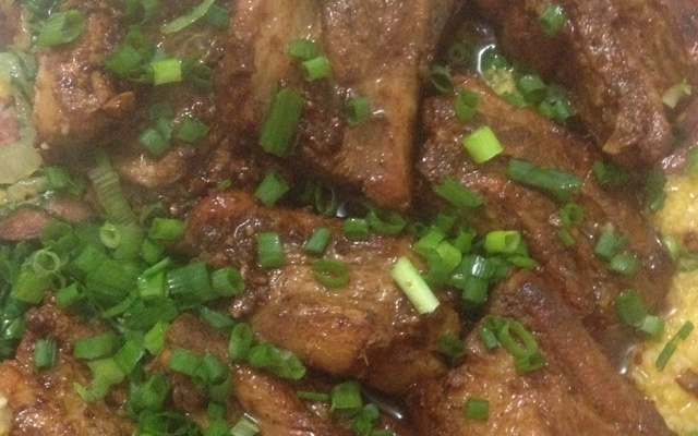 Quirera com costelinha