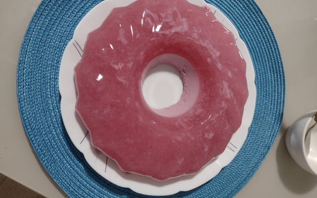 Gelatina com leite condensado