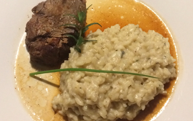 Risoto de gorgonzola