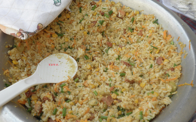 Arroz farofa divino para churrasco