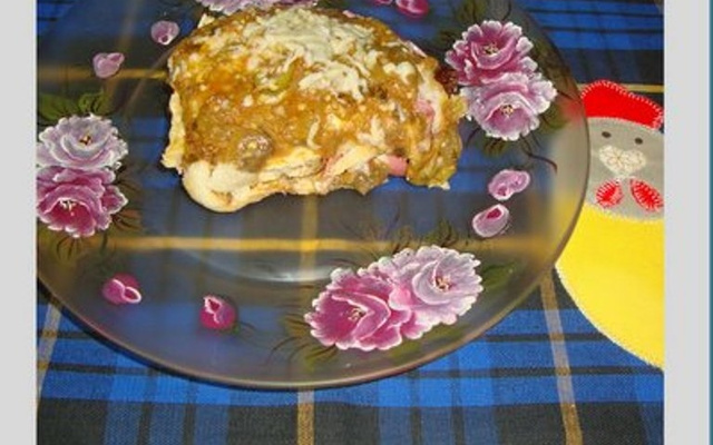 Sanduíche de berinjela, presunto e muçarela do Lúcio Cezar