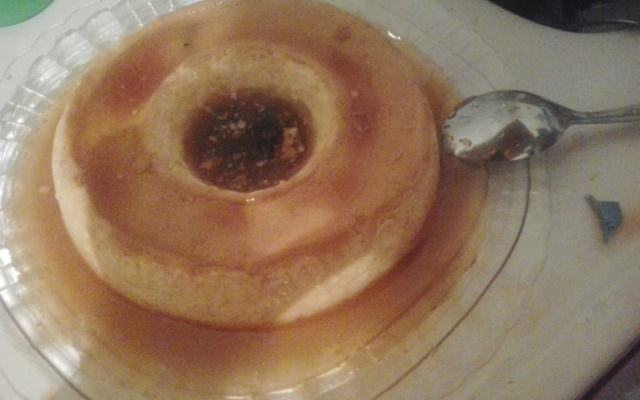 Pudim de leite condensado com coco