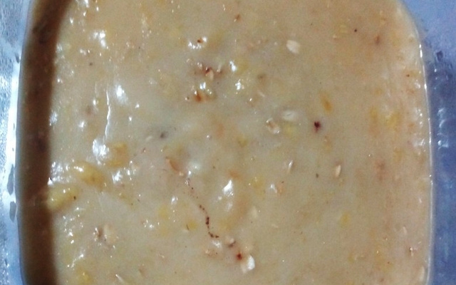 Mingau de banana e aveia