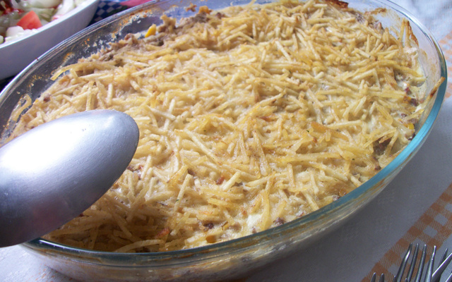 Carne moída de forno