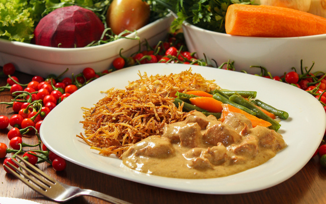 Strogonoff de carne low carb