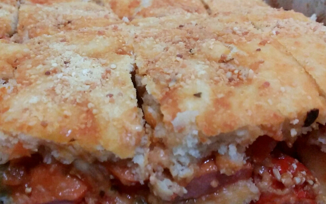 Cachorro quente de forno