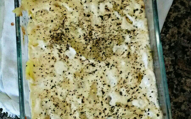 Batata ao molho branco da Nana