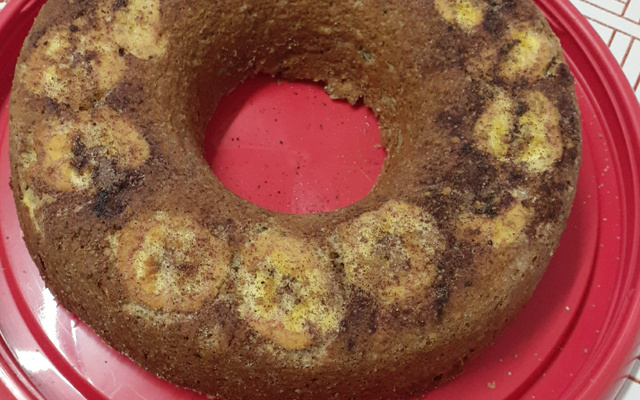 Bolo de banana da terra fit