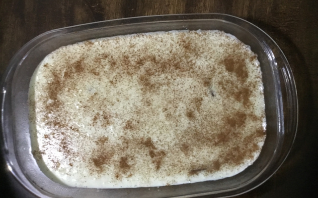 Arroz doce delicioso com leite de coco