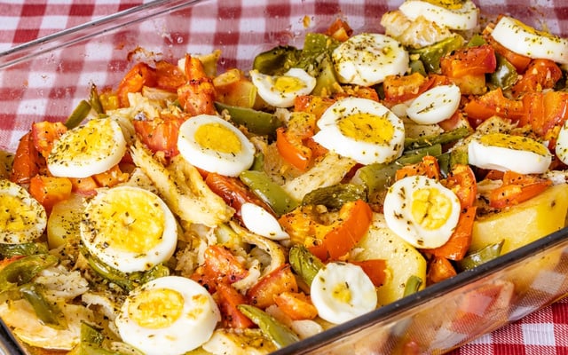 Bacalhoada na Air Fryer