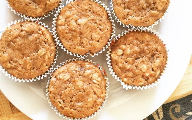 Muffin de aveia e banana