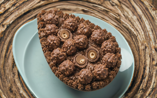 Ovo de Páscoa Tipo Ferrero Rocher