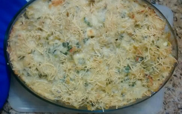 Macarrão gravata branca