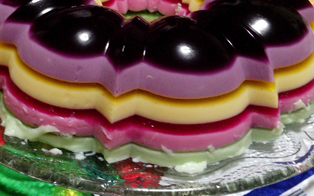 Gelatina Colorida em camadas