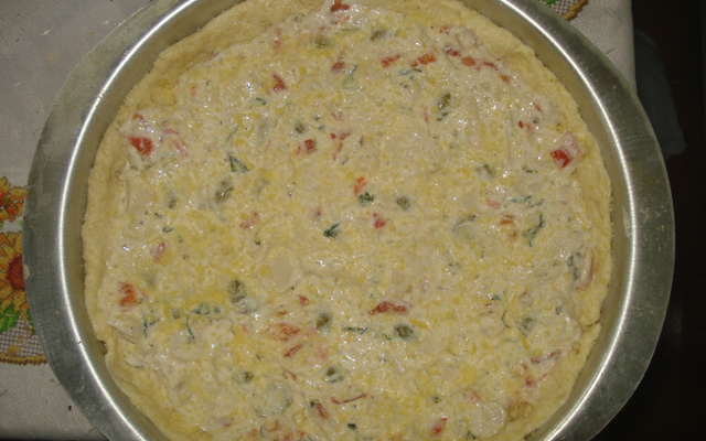 Torta de palmito da juçara