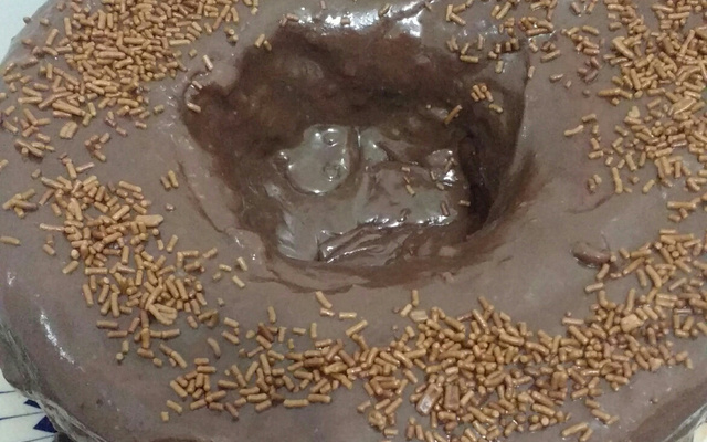 Bolo de chocolate de liquidificador