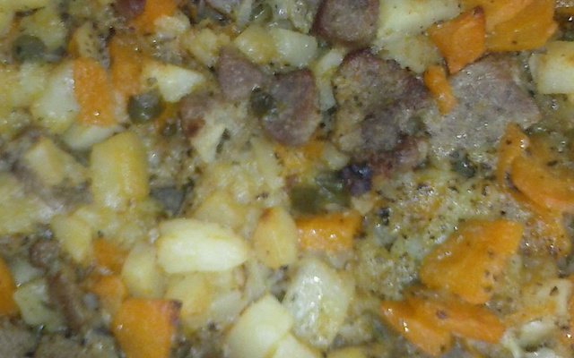 bife assado no forno com legumes