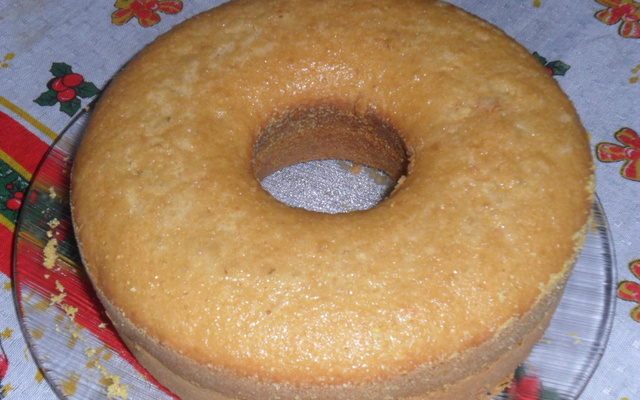 Bolo de fubá com leite de coco
