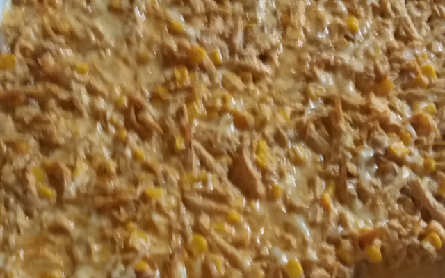 Macarrão recheado ao leite