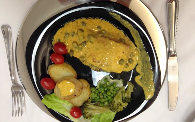 Salmão com molho de maracujá