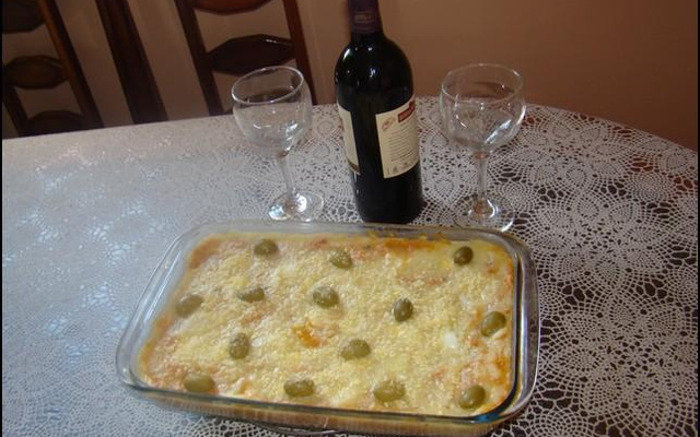 Frango com purê de batatas