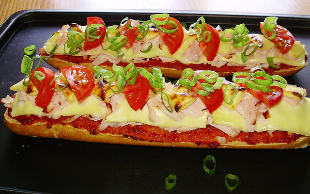 Pizza de baguete