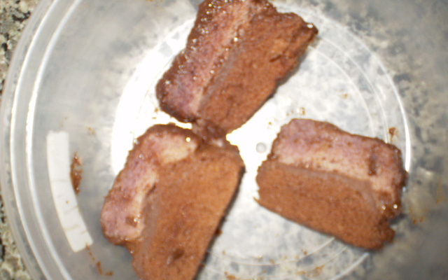 Bolo de morango de micro-ondas