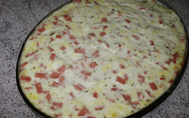 Pão quente sabor pizza