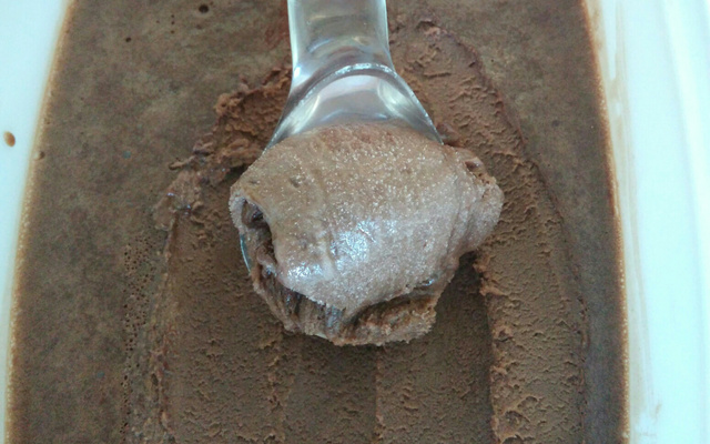 Sorvete de chocolate