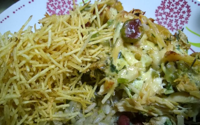 Peito de frango desfiado com couve-flor ao forno (Lúcio Cezar)