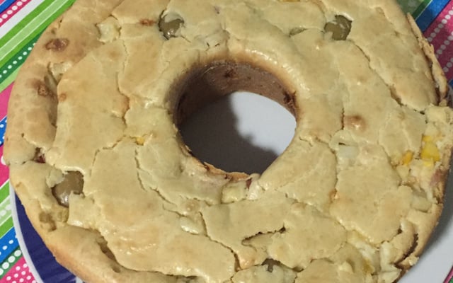 Torta de palmito com azeitonas