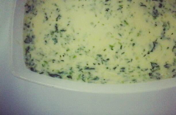 Polenta ao creme de couve