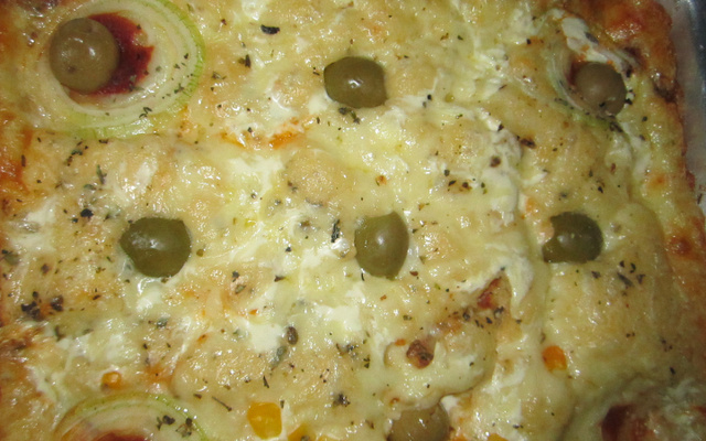 Torta -Pizza rápida de sardinha