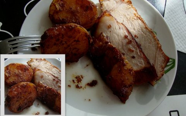 Pernil assado com batatas do Lúcio Cezar