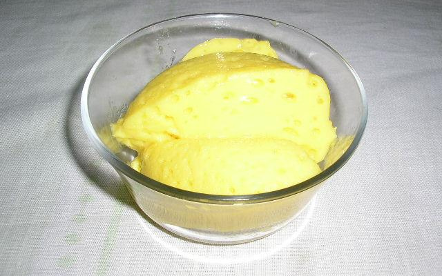 Mousse barata, natural, e light de manga