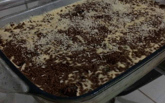 Meu pavê de coco e chocolate
